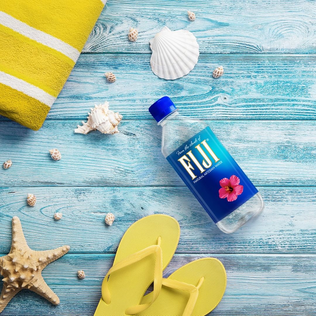 Fiji and other popular water brands are available 
