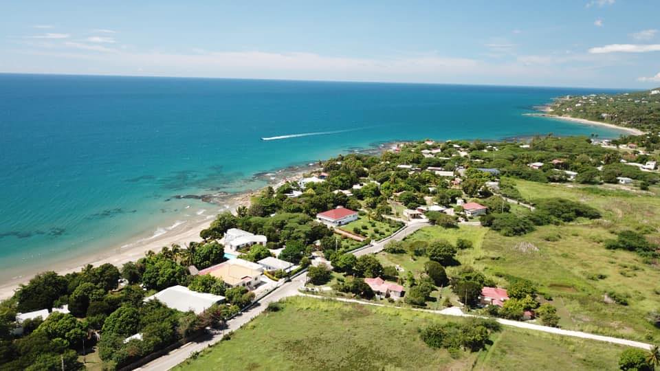 Aerial view of Treasure Beach, Jamaica