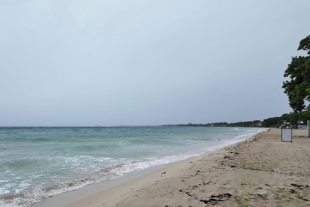Cloudy Beach Day in Jamaica