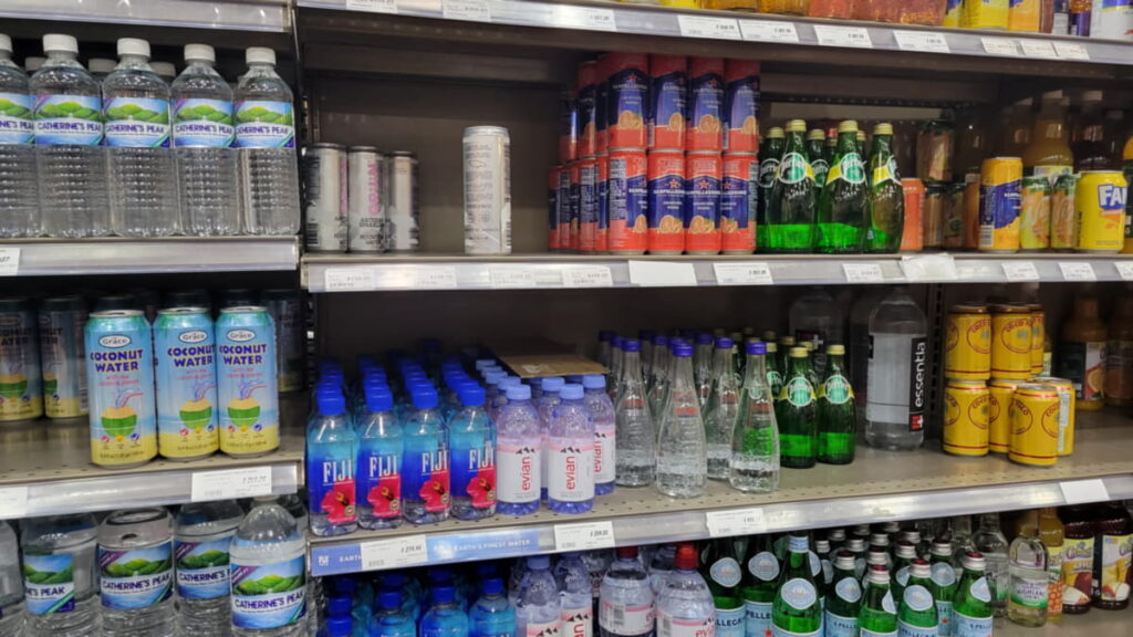 imported-bottled-water-jamaica imported bottled water on the shelves in Jamaica